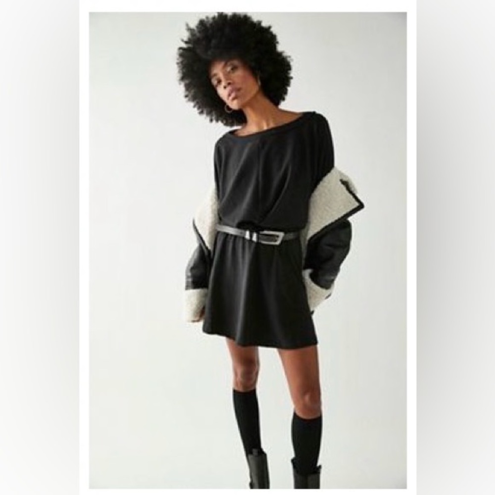 Free People Black Long Sleeve Dress